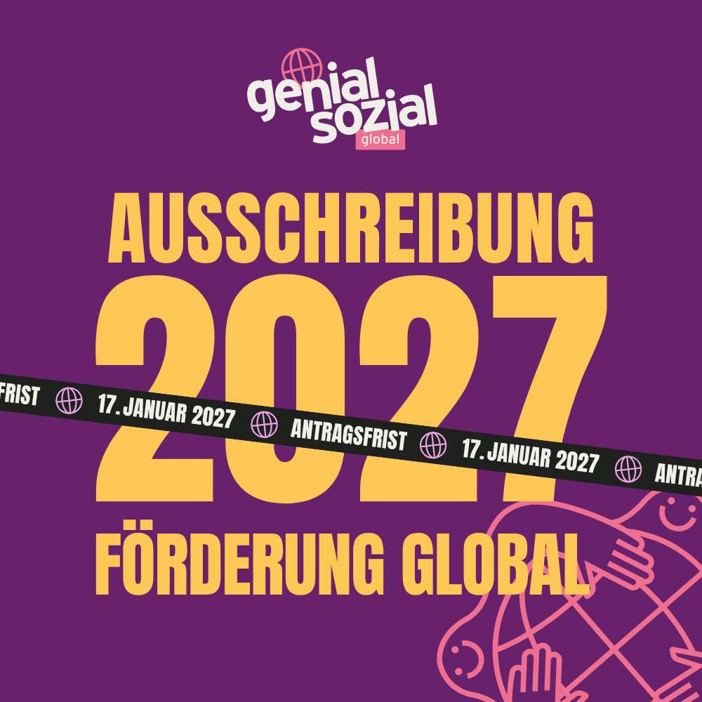 Ausschreibung genialsozial global Förderung 2027